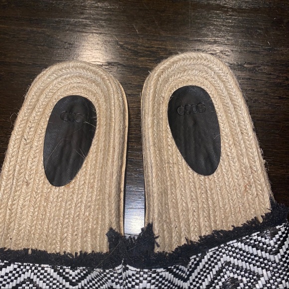 ASOS Raffia and Espadrille Black & White Sandals - Picture 5 of 5
